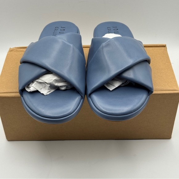 Journee Addilynn Slides Blue Size 9.5 - Picture 2 of 6